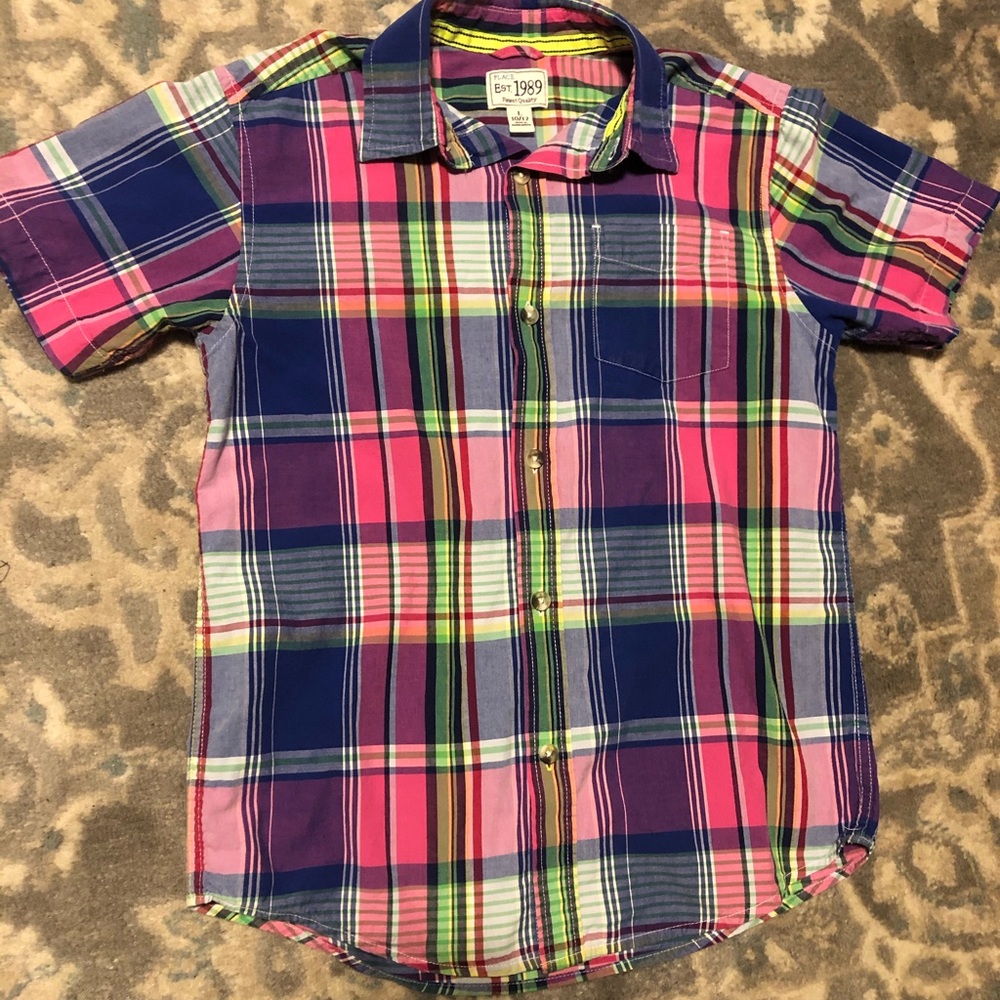 Boys paid button up